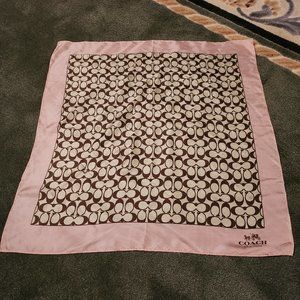 Preowned Coach Silk Scarf